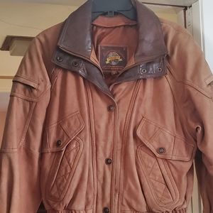 Adventure Bound Wilson Leather Bomber Jacket.